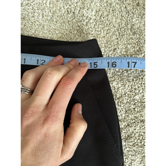 White House Black Market The Slim Crop Black Dress Pants Office Work Size 4 - Picture 4 of 12